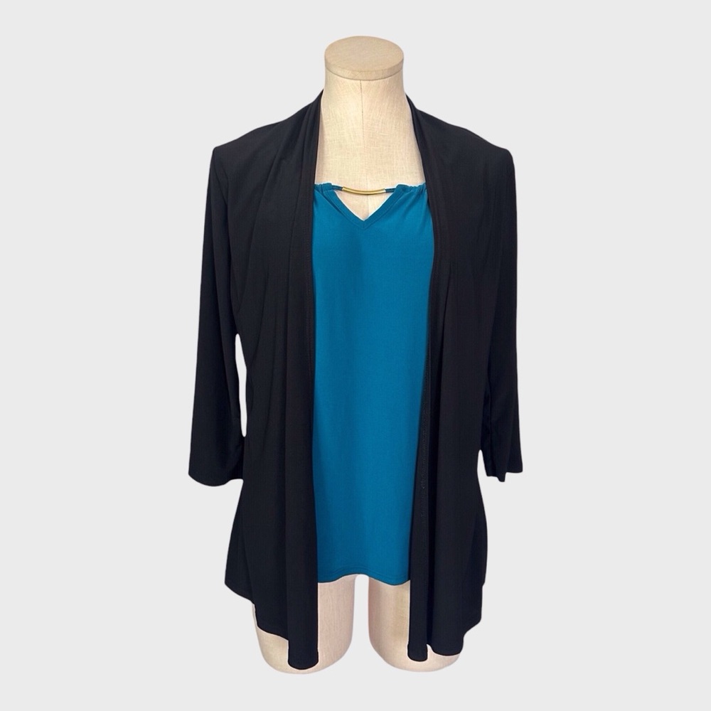American Cityโ Open Front Twofer Top